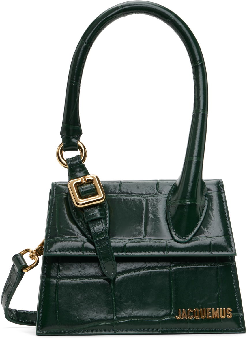 Oblečenie Jacquemus Green 'Le Chiquito Moyen Boucle' Bag Čierna | 24E233BA327-3164, 0