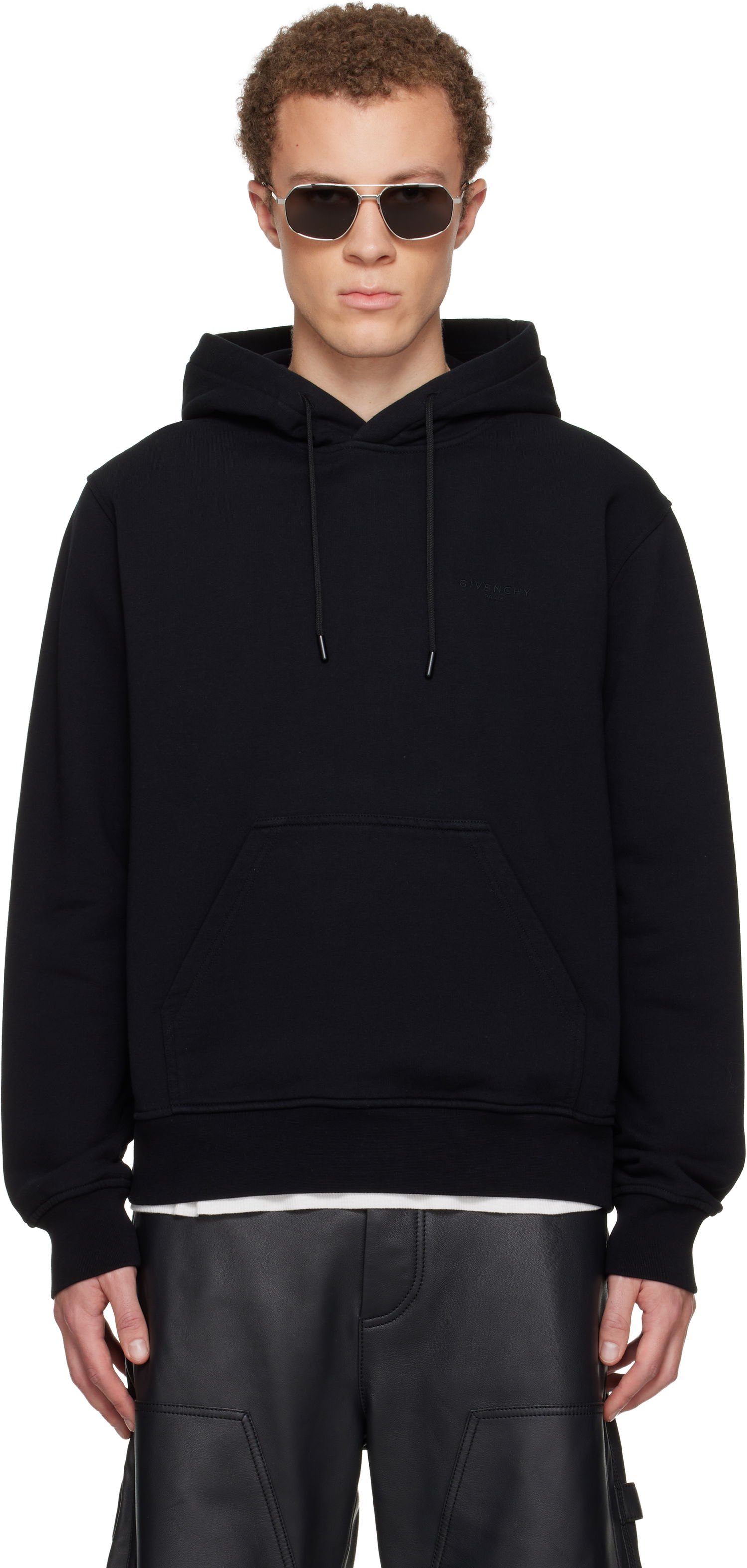 Mikina Givenchy Couture Seam Hoodie Čierna | BMJ0NH3YSM001, 0