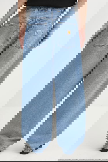 Džínsy Carhartt WIP Wide-Leg Jeans Brandon Pant Modrá | I035893.112, 2