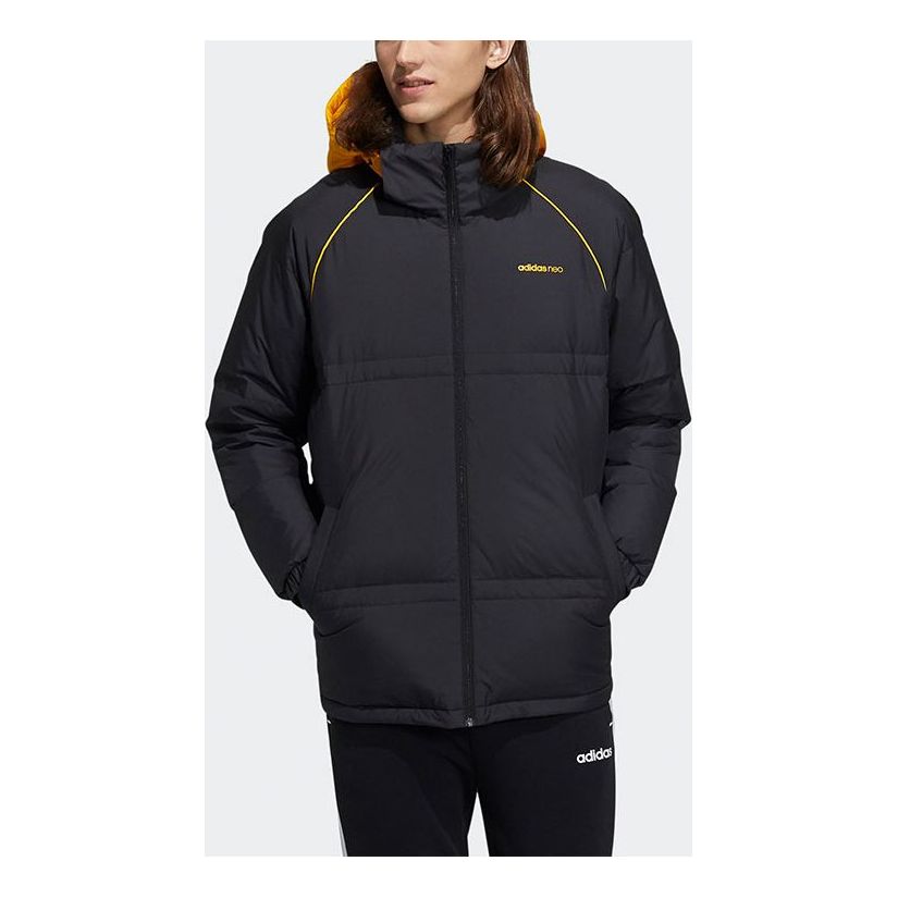Prešívaná bunda adidas Originals Neo CB Down Hooded Jacket Čierna | HF0504, 0