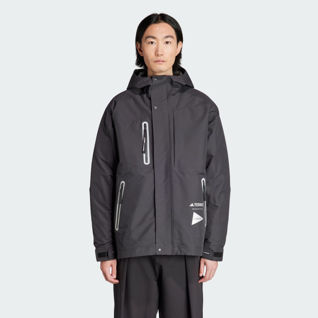 Bunda adidas Performance Terrex + and Wander XPLORIC Jacket Čierna | IJ5895, 0
