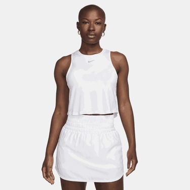 Sukňa Nike One Classic Dri-FIT Crop Tank Biela | FN2845-100, 0