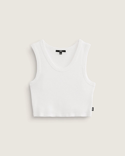 Tielko Vans Drew Rib Tank Top Skate Classics Biela | VN000G3JWHT, 0