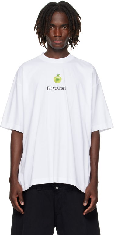 Tričko VETEMENTS Vetements 'Be Yourself' Oversized T-Shirt Biela | UH76TR350W, 0