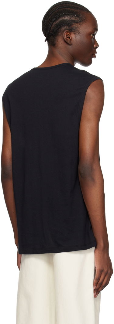 Tielko Ann Demeulemeester Sleeveless High Comfort Graphic Print Tank Top Čierna | 2301-M-JTO25-13-FA206-099, 2