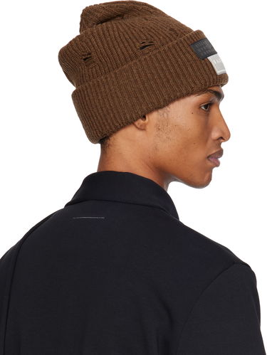 Kulicha Maison Margiela MM6 Maison Margiela Logo Patch Beanie Hnedá | SH0TB0001 M13138, 2