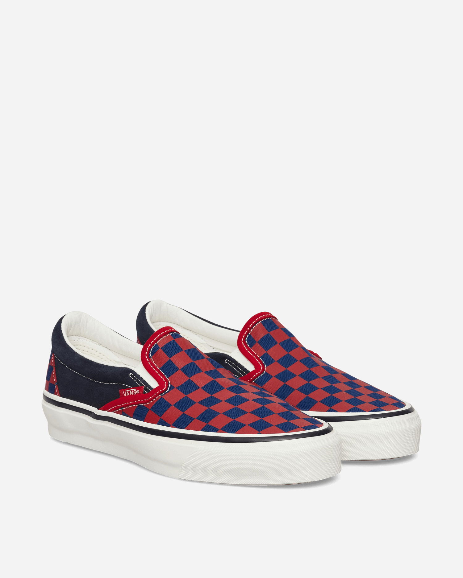 Tenisky a topánky Vans Classic Slip-On Reissue 98 Checkerboard Červená | VN000E969Y01, 0