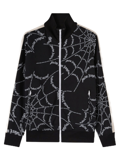 Mikina Palm Angels Spider Web Classic Track Jacket Čierna | PMBD001F22FAB0061001