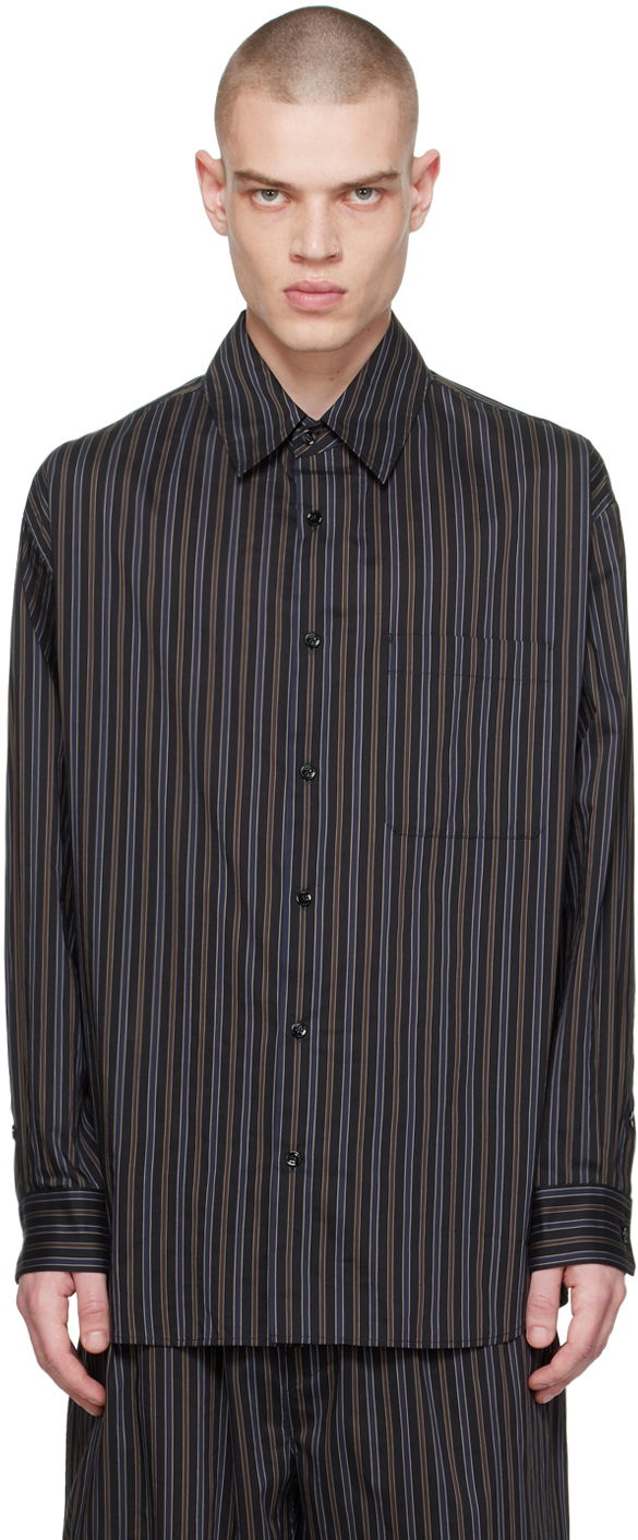 Košeľa LEMAIRE Lemaire Striped Regular Shirt Čierna | SH1095 LF1247, 0
