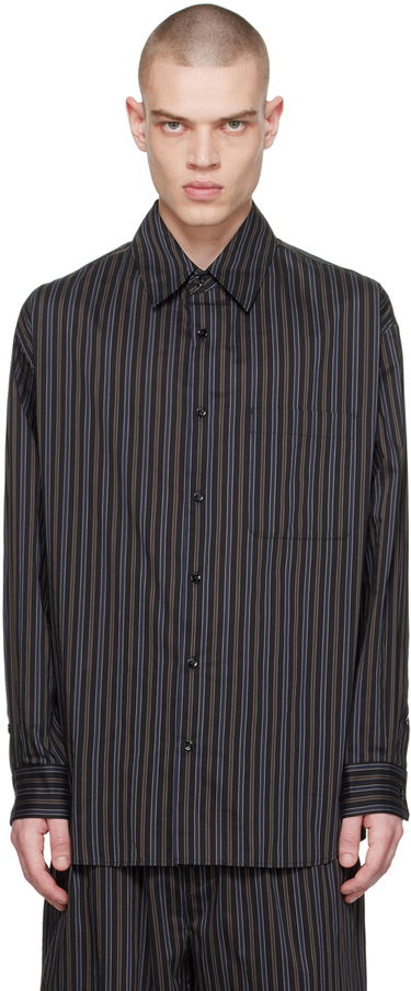 Košeľa LEMAIRE Lemaire Striped Regular Shirt Čierna | SH1095 LF1247, 0