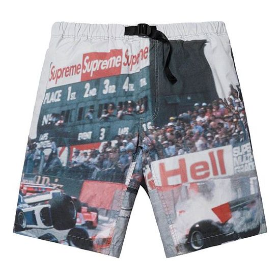 Šortky Supreme Grand Prix Print Shorts Modrá | SUP-SS19-1007