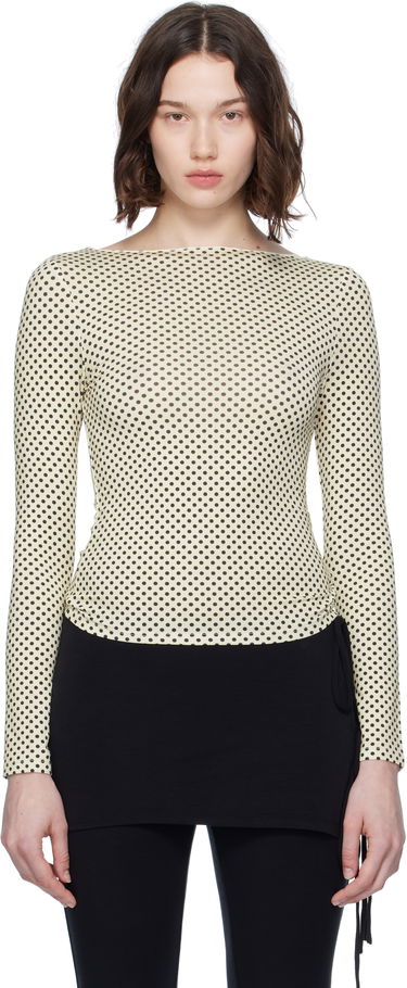 Tričko Miaou Miaou Amelia Polka Dot T-Shirt Žltá | 7183TJBBNP, 0