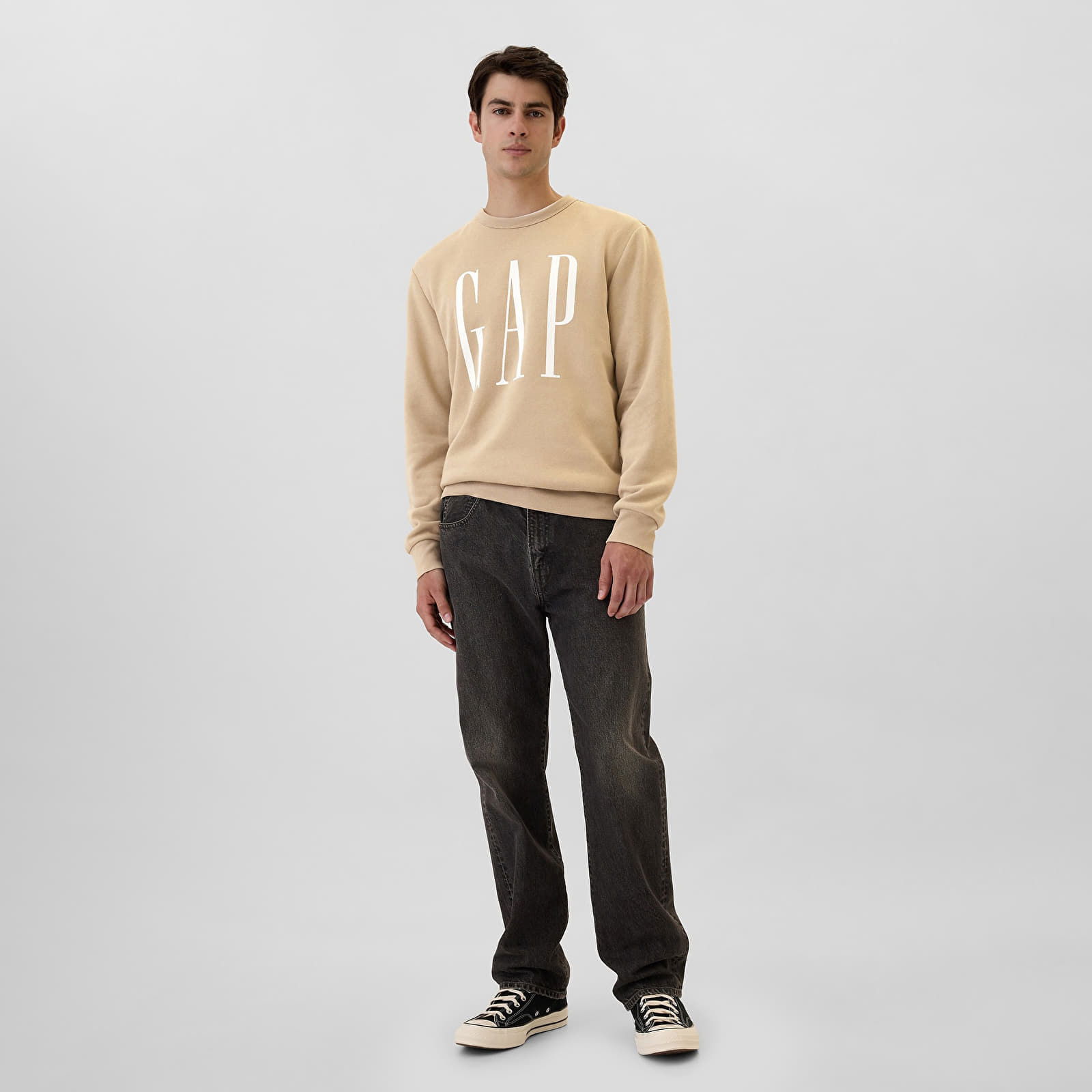 Fleece Sweatshirt Khaki