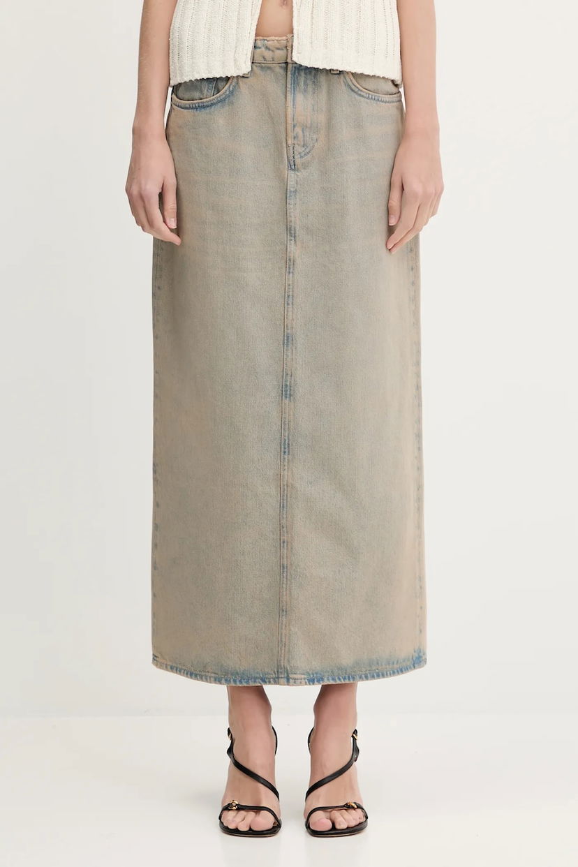 Sukňa Samsoe Samsoe Samsoe Samsoe Saelsie Maxi Denim Skirt Modrá | F25100166