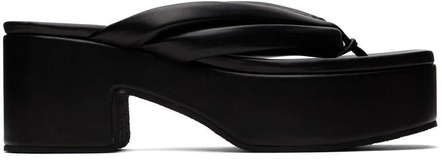 Doplnky Dries Van Noten Dries Van Noten Padded Leather Heeled Sandals Čierna | WS241-251-112, 0
