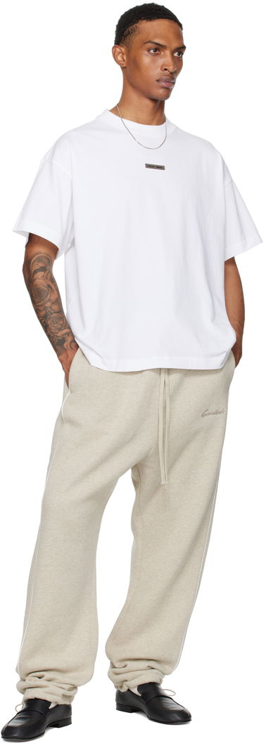 Tepláky Fear of God Fear of God ESSENTIALS Relaxed Fleece Piping Sweatpants Béžová | 130SP258062F, 3