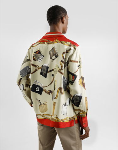 Košeľa Dolce & Gabbana Dolce & Gabbana Men's Silk Shirt with Lighter and Belt Print Rôznofarebný | G5IF1THI1VNHH5HX, 3