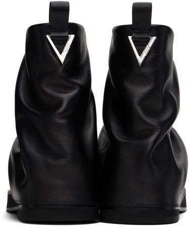 Kabáty The Attico Attico Mini Robin Slouch Leather Boots Čierna | 247WS832 L019, 1