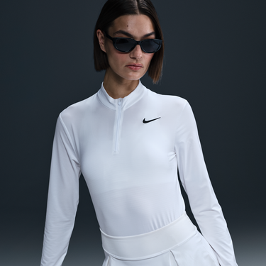 Sukňa Nike Dri-FIT Victory Golf UV Protection 1/4 Zip Top Biela | HF6586-100, 1