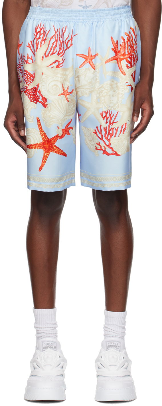 Šortky Versace Blue Barocco Sea Shorts Tyrkysová | 1002476_1A11093, 0
