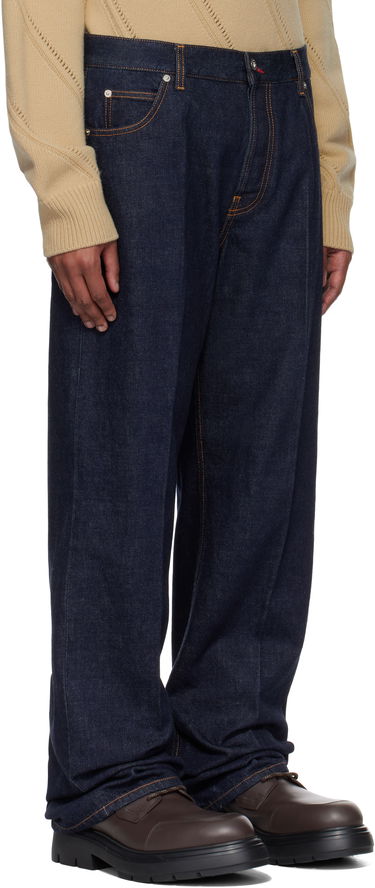Džínsy FERRAGAMO Ferragamo Straight-Leg Jeans Modrá | 780559, 1