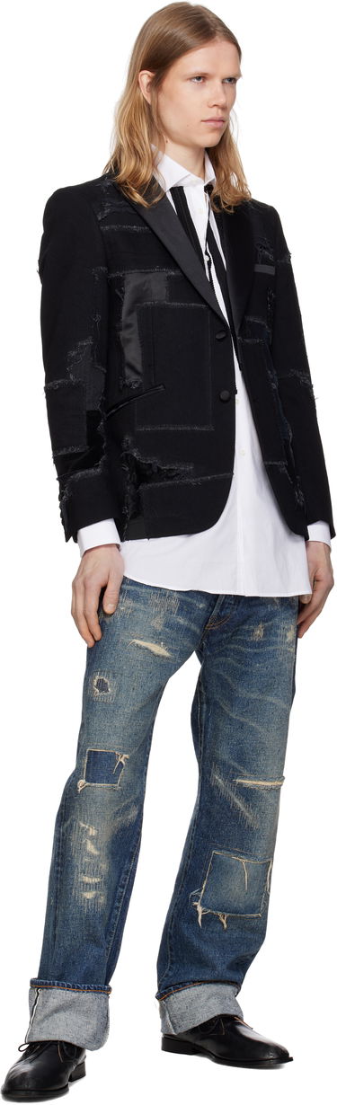 Bunda Junya Watanabe Junya Watanabe Patchwork Blazer Čierna | WO-J033-051, 3