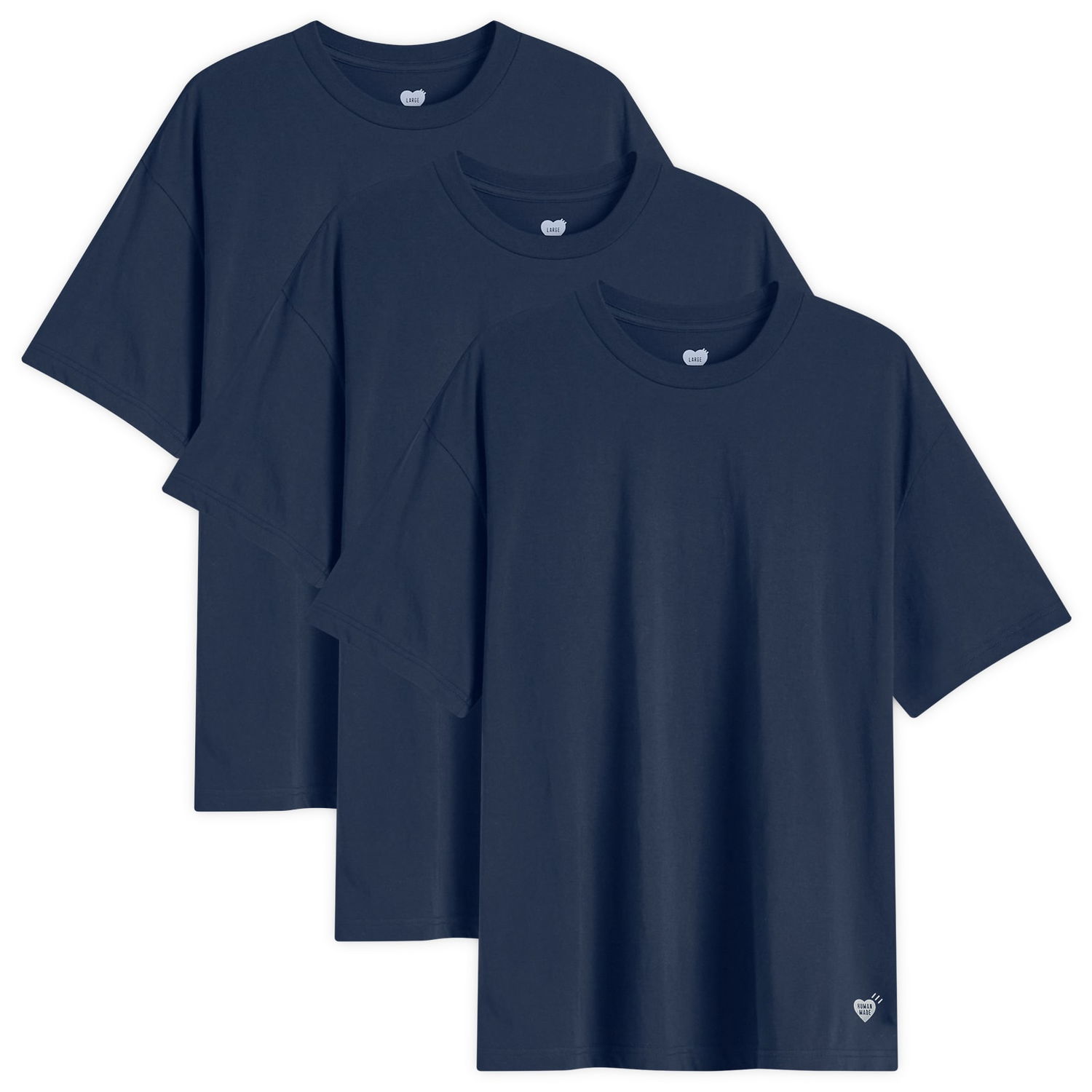 Tričko Human Made 3-Pack T-Shirt Set Navy | HM28CS048-NY, 1