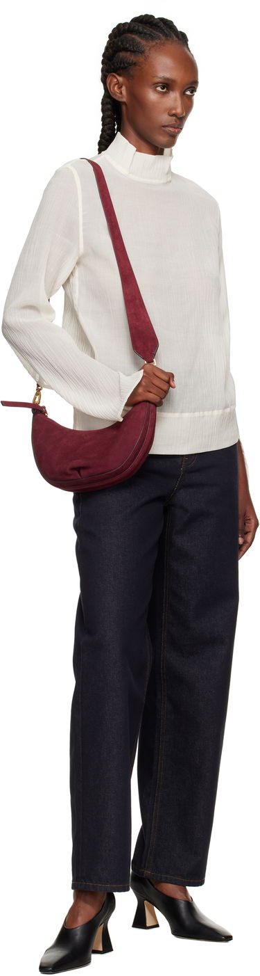 Taška cez rameno rag & bone Rag & Bone Alix Suede Crossbody Bag Vínová | SD100812, 3