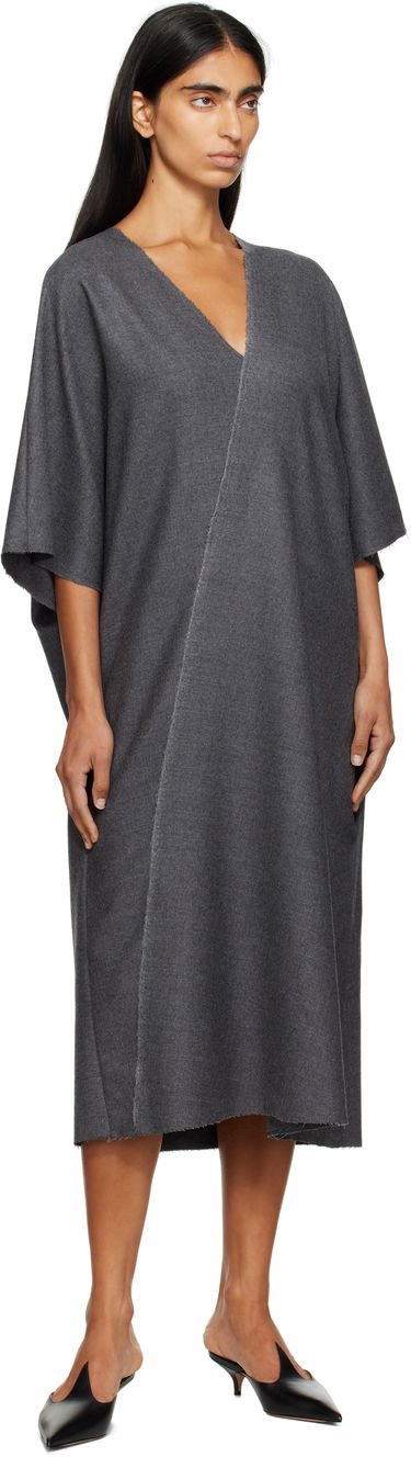 Šaty Maison Margiela MM6 Maison Margiela Raw Edge Midi Dress Šedá | S52DD0066 M35466, 3