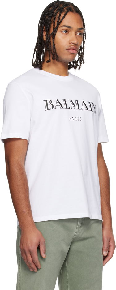 Tričko Balmain 'Balmain' Print T-shirt Čierna | FH2EG000BD28, 4
