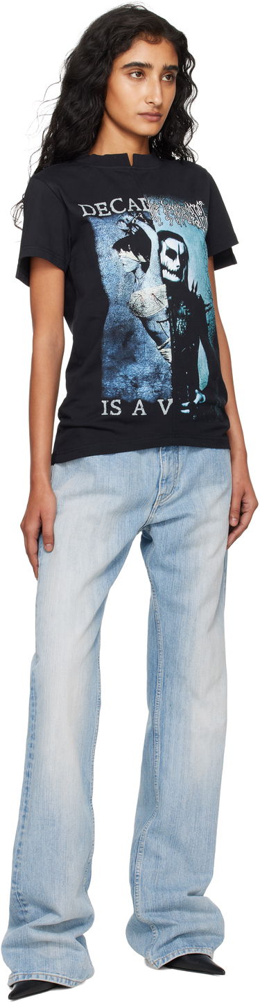 Tričko VETEMENTS VETEMENTS Cradle of Filth Cut-Up Fitted T-Shirt Čierna | WCF76TR960BB, 3