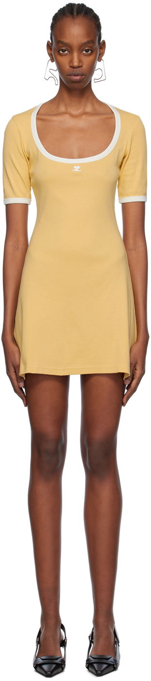 Šaty Courrèges Courrèges Holistic Minidress Žltá | 124JRO358JS0070, 0