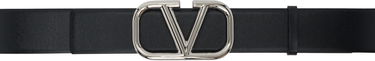 Opasok Valentino Valentino Garavani VLogo Signature Calfskin Belt Čierna | 6Y2T0Q87SNP, 0