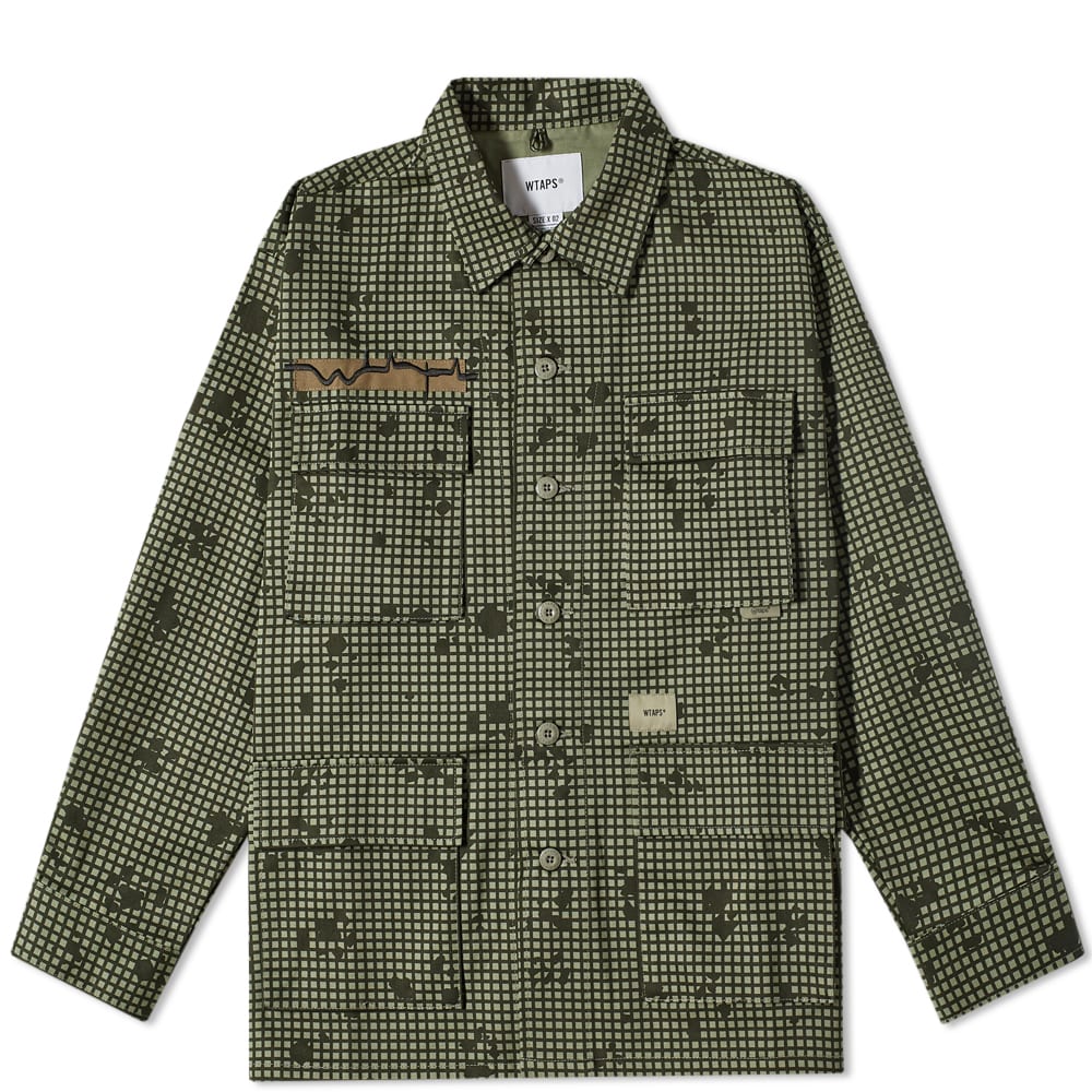 Bunda WTAPS Jungle Brain Camo Jacket Zelené | 212WVDT-SHM03-CMO, 0