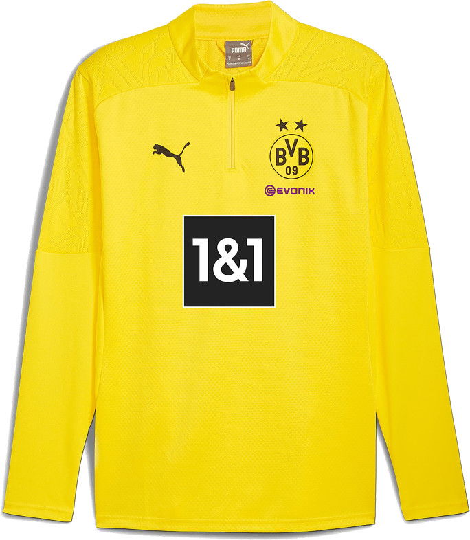 Mikina Puma Puma BVB Training 1/4 Zip Top Žltá | 946269-01, 0