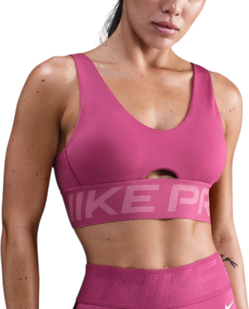 Podprsenka Nike Pro Indy Plunge Medium Support Sports Bra Ružová | hf7324-634, 0