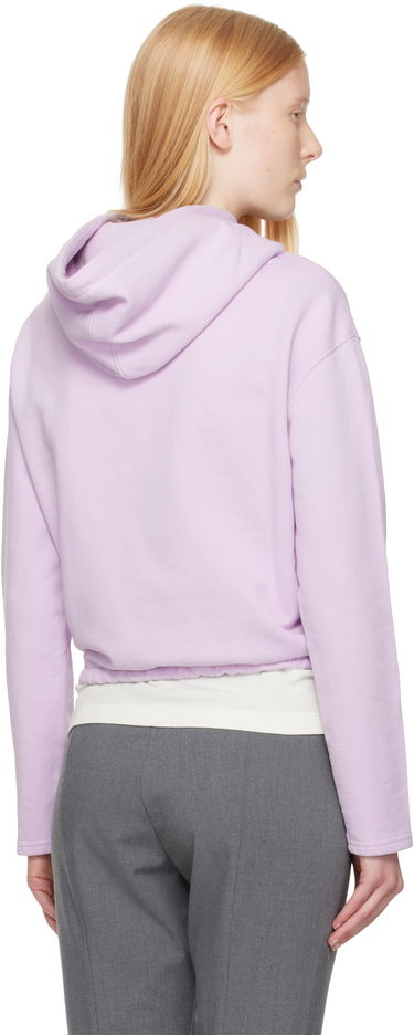 Mikina AMI AMI Paris Ami de Coeur Cropped Hoodie Fialová | FSW260.730, 2