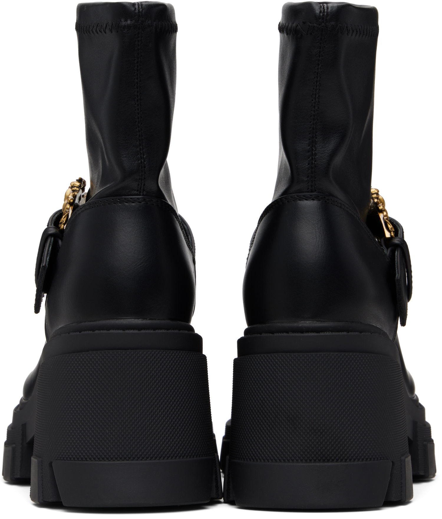 Tenisky a topánky Versace Sophie Baroque Buckle Boots Čierna | E79VA3S80_E71570, 1