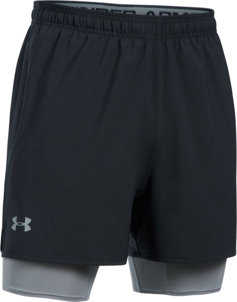 Šortky Under Armour Qualifier 2-in-1 Shorts Čierna | 1289625-001