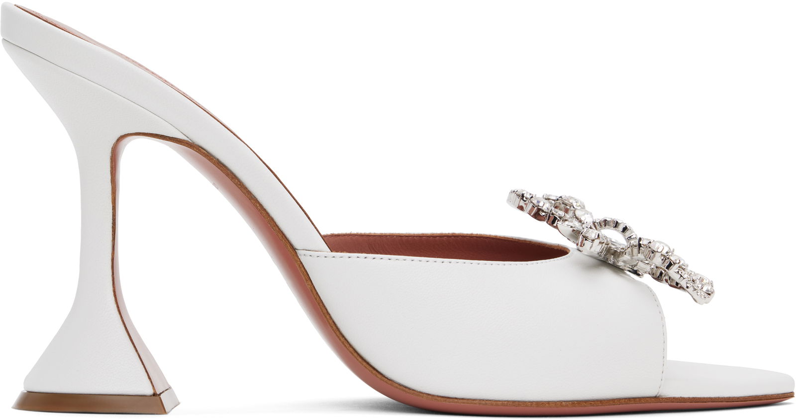 Amina Muaddi Rosie Slipper Heeled Sandals