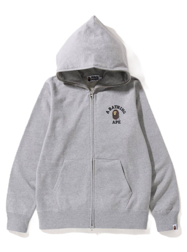 Mikina BAPE College One Point Online Exclusive Full Zip Hoodie Šedá | 1I25-115-001