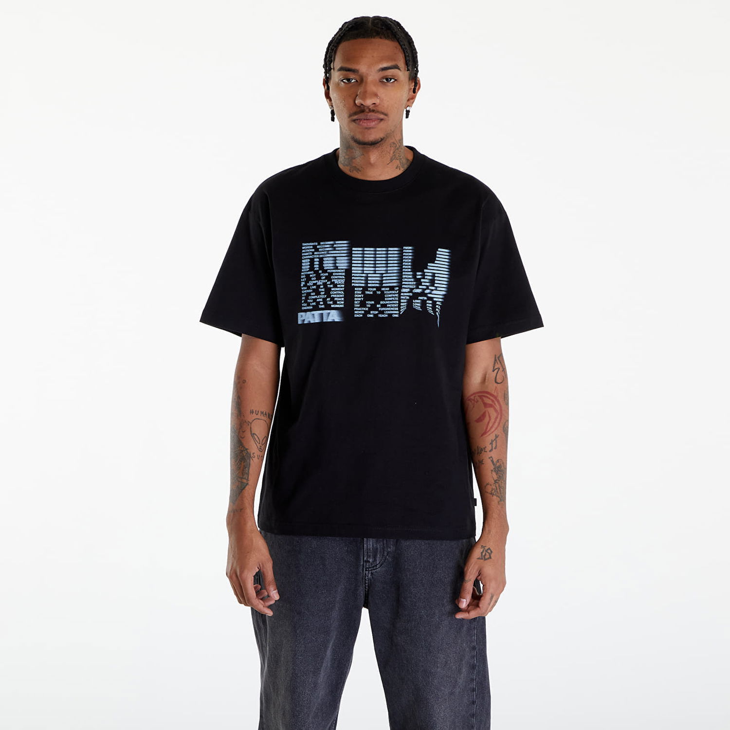 Tričko Patta Glitch T-Shirt UNISEX Čierna | POC-SS24-1000-290-0221-001, 0
