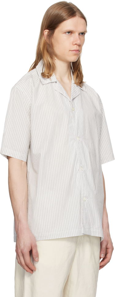 Košeľa NORSE PROJECTS Norse Projects Mads Poplin Stripe Short Sleeve Shirt Biela | N40-0831, 1
