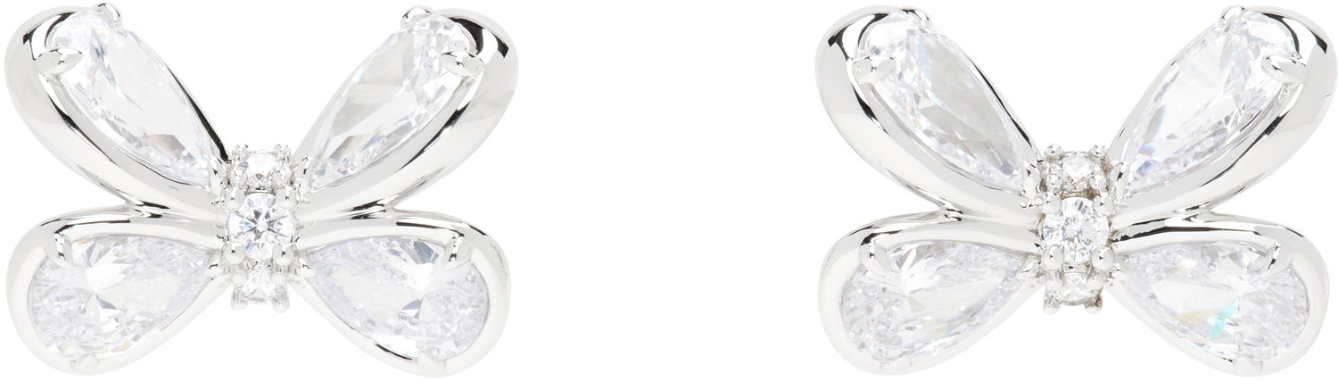 Náušnice SHUSHU/TONG YVMIN Edition Zirconia Butterfly Stud Earrings Metalická | 24722SLV00DN2, 0
