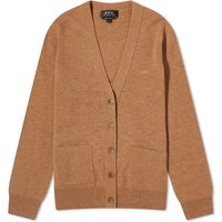 Sveter A.P.C. Louisa Logo Knitted Cardigan Béžová | WVBBY-F22239-PBC, 1