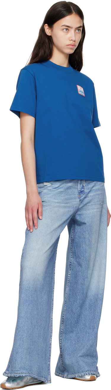 Tričko Casablanca Casablanca Mount Fuji Rubber Patch T-Shirt Modrá | WPF25-JTS-046-04, 3