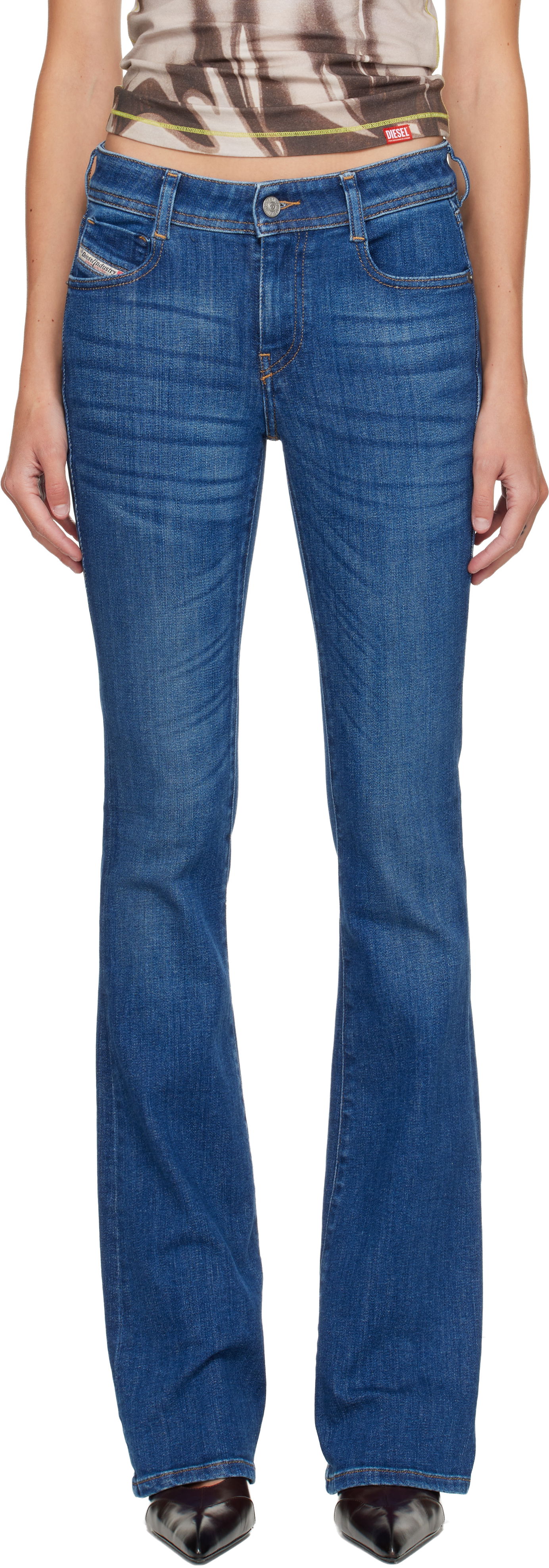 Džínsy Diesel Bootcut 1969 D-Ebbey Jeans Modrá | A11003 09M73, 0