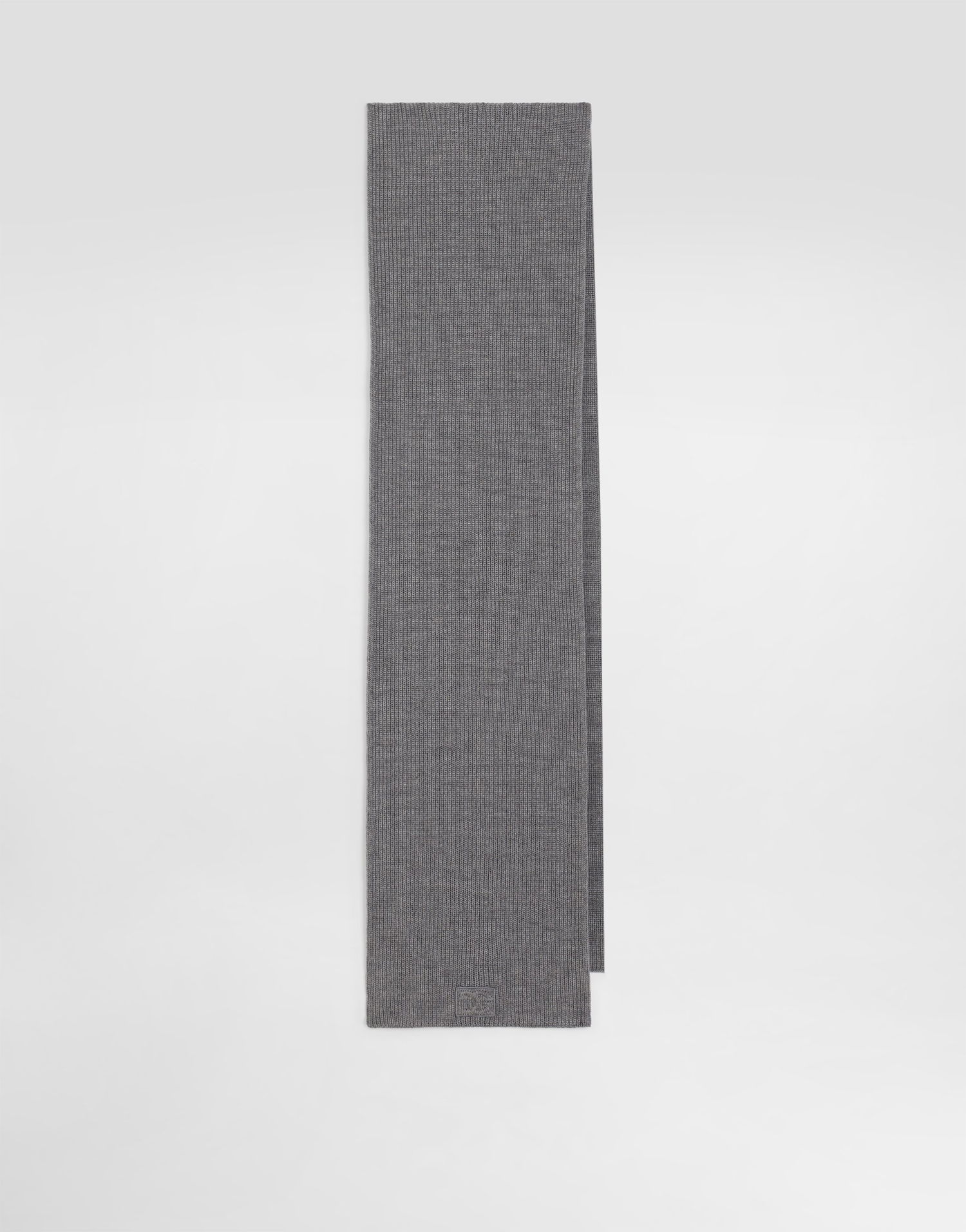 Šál Dolce & Gabbana Dolce & Gabbana Wool Knitted Scarf Šedá | GX13KZJDVCIS8292, 0