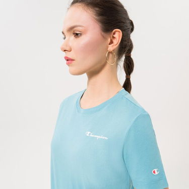 Polo tričko Champion Crewneck Tee Tyrkysová | 115426BS157, 3