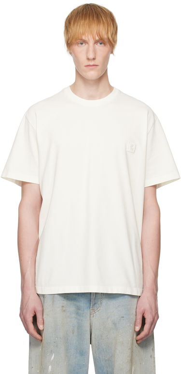Tričko WOOYOUNGMI WOOYOUNGMI Flower Back Logo T-Shirt Biela | W251TS06, 0